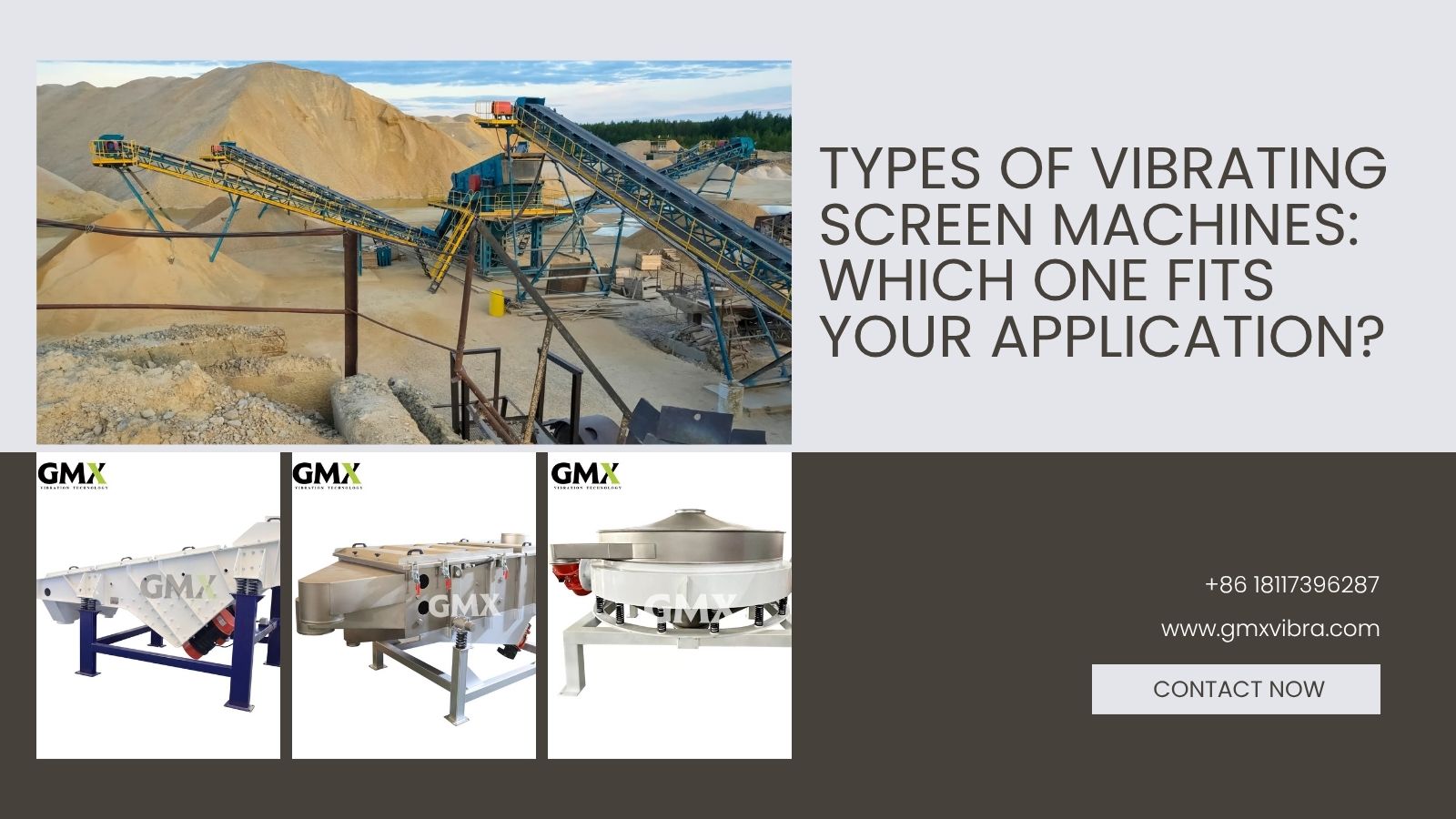 Types of Vibrating Screen Machines: Which One Fits Your Application? - GMX
